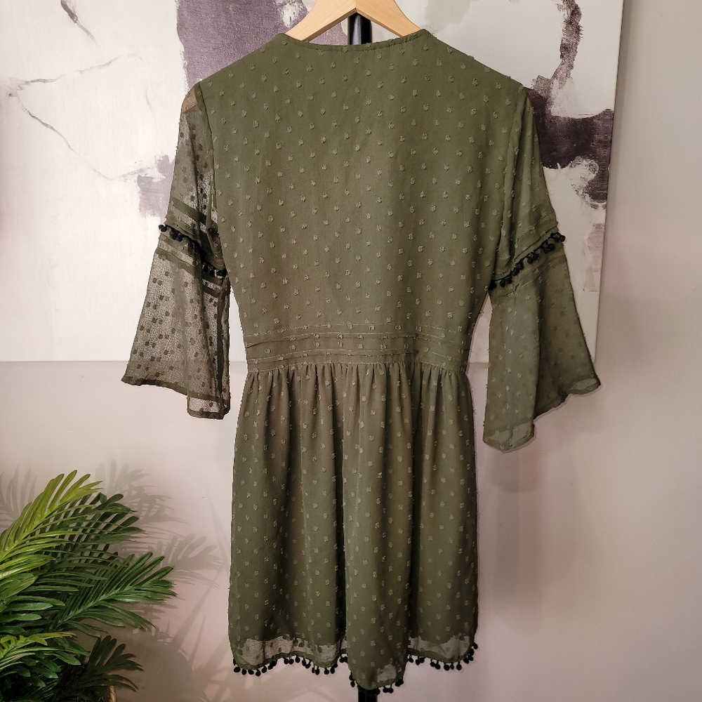 Zara Swiss Dot Mesh Mini Dress 👗 - Picture 7 of 9